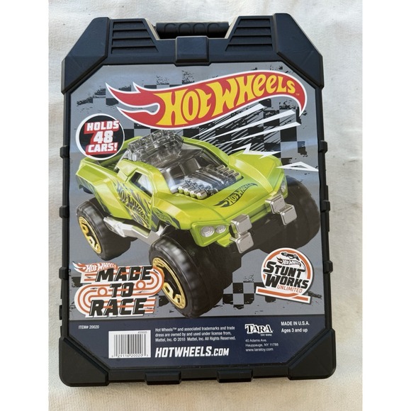 Hot Wheels Other - 2018 Mattel Tara HotWheels "Made To Race" 48 Car Hard Carry Storage Case